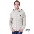thumbnail image 4 of Venustas Heated Jacket with Battery Pack (Unisex), Heated Coat for Women and Men with Detachable Hood (Beige,3XL), 4 of 7
