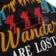 thumbnail image 3 of Fotbe Not All Who Wander Are Lost Hiking Gorro Clásico de Béisbol, Gorra Ajustable con Broche Snapback, Gorro de Exterior de Algodón Suave, 3 of 6