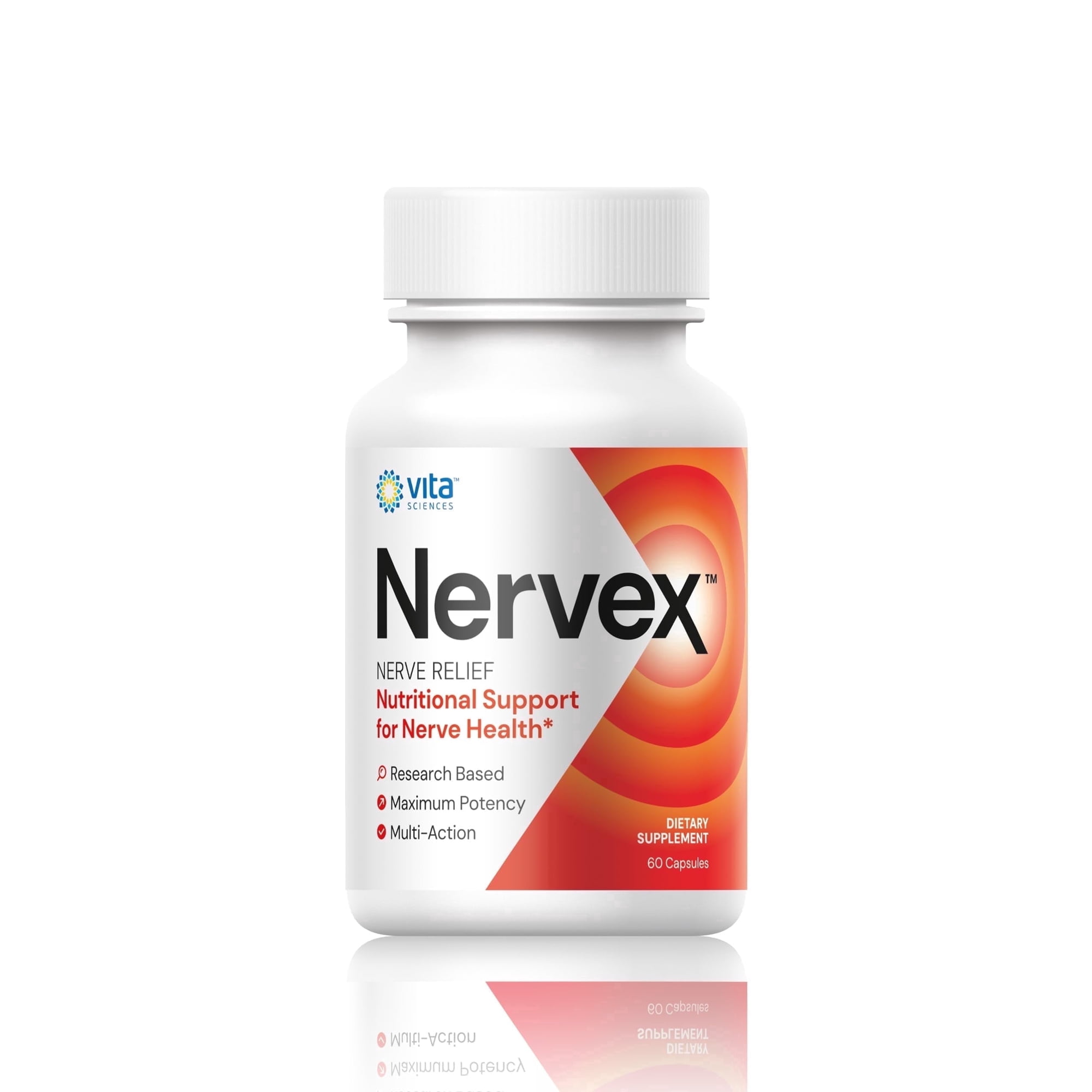 Vita Sciences Nervex, Supports Nerve Health and Function, 60 Capsules