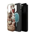 thumbnail image 2 of DistinctInk Tough Case for Apple iPhone 13 Pro MAX (6.7" Screen), Compatible with MagSafe Charging - Valentine's Day Poodle, 2 of 6