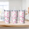 thumbnail image 2 of Flamingo Stainless Steel Insulated Tumbler with Handle 20OZ Coffee Mug Cup Leak Resistant Double Wall Vacuum Keeps Drinks Hot Cold Perfect Gifts for Women Girls on Birthday Christmas Summer, 2 of 6