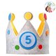 thumbnail image 2 of Corona de lentejuelas con purpurina para mascotas y bebés, sombrero de fiesta de cumpleaños, corona de tiara con flores para accesorios fotográficos, 2 of 8