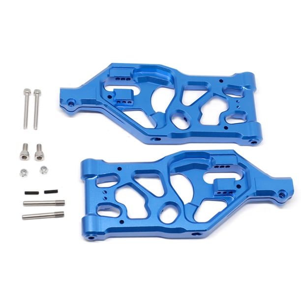 Vogacara Brazos oscilantes de Metal, brazo de suspensión inferior profesional resistente al desgaste, accesorios para coches de Control remoto, piezas de Kits de construcción modelo Azul Vogacara FN011852-02