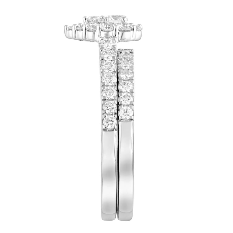 Unique Moments 1 Ct Lab Grown Diamond Wedding Bridal Set in Unique Moments 1 Ct Lab Grown Diamond Wedding Bridal Set in