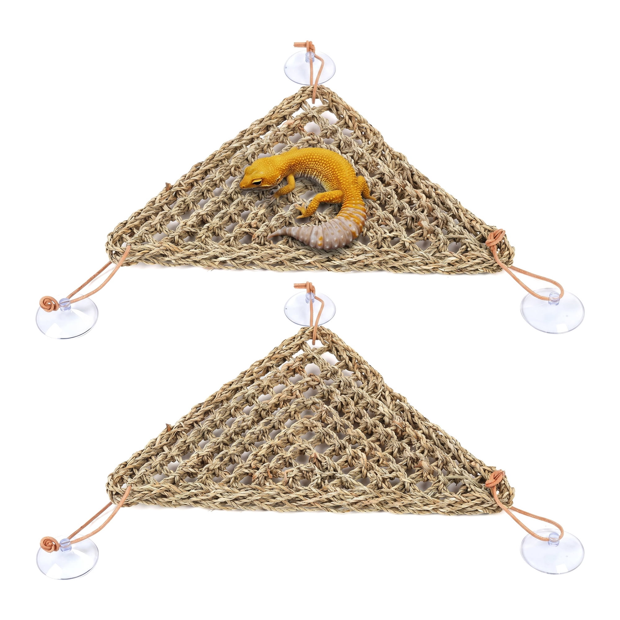 Reptile Lizard Bearded Dragon Tank Accessories Hammock Reptile Lounger Hermit Crab Climbing Toys Accessories 2 PCS