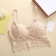 thumbnail image 2 of Fesfesfes Bras for Women Stretchy Breathable Bras Shockproof Yoga Vest Bralette Push Up Underwear Bras Girls Lace Patchwork Tank Tops with Built in Bras, 2 of 3