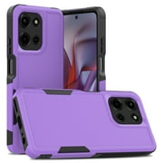 Kryonix For Motorola Moto G Play 2026 6.7” 5G Phone Case,Slim & Tough, Dual Layer Shockproof Heavy Duty Military Grade Protective Case Hybrid Rugged Cover,Purple