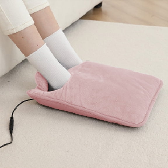 Bed Foot Warmer,Feet Heating Pad,Foot Warmer Pad, Soft USB Electric Feet Heating Pad Hot Feet Warmers with Auto Shut-Off for Women and Men, Birthday Christmas, Home and Office Use(Pink)