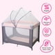 thumbnail image 3 of Cuna Corral Viajero Para Bebé Aeiou Bc001 Con Mosquitero Pink Gray, 3 of 5