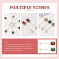 thumbnail image 3 of IFANLANDOR 2Pcs Women Brooch Decorative Alloy Scarf Pin Elegant Design Assorted Color Suit Accessory, 3 of 6