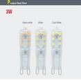 thumbnail image 3 of G9 3W 5W 7W Dimmable LED Light Silicone Crystal Halogen Corn Bulb Lamp 110V 220V, 3 of 7
