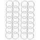 thumbnail image 5 of BESTYASH 200Ud Círculos Metálicos Para Llaveros Con Seguro Y Superficie Lisa Plateada, 5 of 8