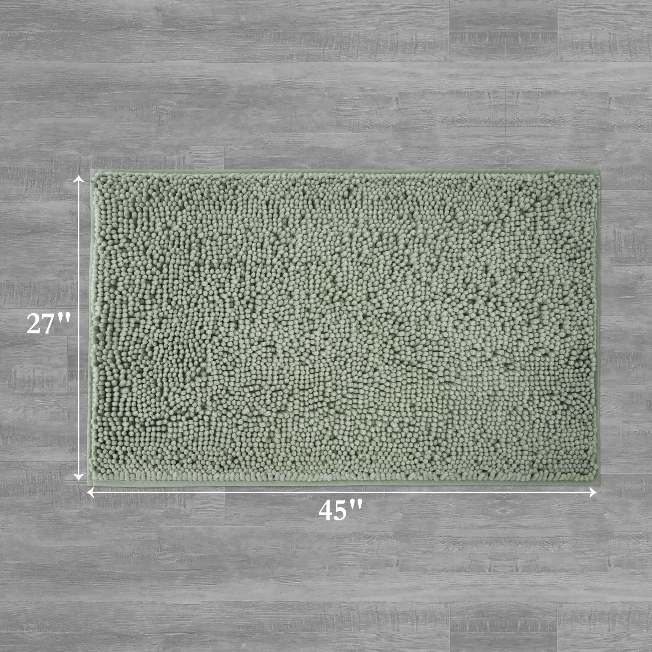 Resort Collection Chenille Plush Loop Bath Mats