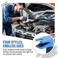thumbnail image 3 of Car Brake Oil Pipe Plug, 4PCS Vehicle Automatic Fluid Line Stop Clamp Set with 2 S-Hooks, Prevent Spills Automotive Tubing Nozzle Hose Tool, Universal for SUV RV Truck -, 3 of 6