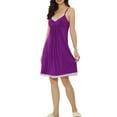 thumbnail image 4 of Unique Bargains Women's Pajama V Neck Lace Sexy Nightdress Stretchy Lounge Dress, 4 of 5