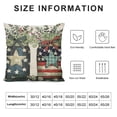thumbnail image 5 of PHYHOO  Home Sweet Home American Stars Eucalyptus Lamb Ear Wreath Throw Pillow Covers, Patriotic Independence Cushion Case for Sofa Couch, 5 of 5