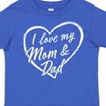 thumbnail image 4 of Inktastic I Love My Mom and Dad in White Chalk Heart Boys or Girls Toddler T-Shirt, 4 of 5
