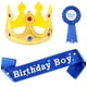 thumbnail image 1 of 3 piezas de marco de corona de rey de cumpleaños para niños, 1 of 1