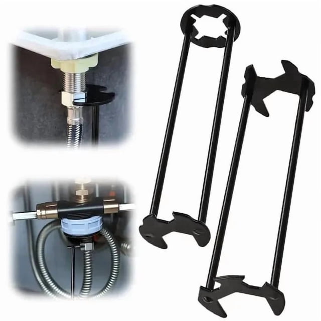 Sentmoon Multi Functional Sink Wrench Faucet Installation Tool Water Pipe Repair Plumbing Wrench for Bathroom Kitchen Basin Maintenance Professional Plumbing Hand Tools Repair Kit
