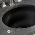 thumbnail image 4 of Plaisir 16.5" Ceramic Undermount Bathroom Sink in Matte Black, 4 of 6