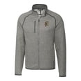 thumbnail image 2 of Men's Cutter & Buck Heather Gray Grambling Tigers Mainsail Sweater-Knit Big & Tall Full-Zip Jacket, 2 of 3