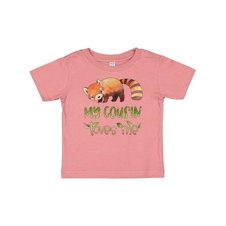 

Inktastic My Cousin Loves Me Cute Red Panda Gift Baby Boy or Baby Girl T-Shirt