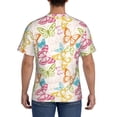thumbnail image 2 of Naloa Retro Colorful Butterfly Men's T-Shirt Sport T-shirt Men's Basic Tee Casual Men's Shirt, Round Neck, Short Sleeves - 3X-Large, 2 of 5
