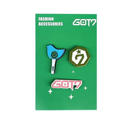 Broach Set - Fancyleo BTS BLACKPINK GOT7 TWICE Brooch Set Character Cute Metal Badge Brooch Pins for Backpack
