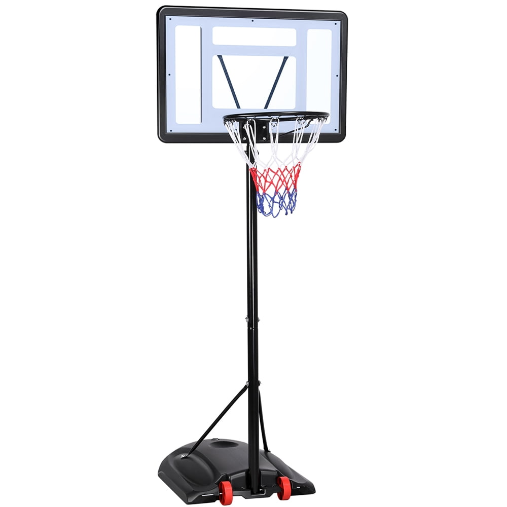7.2 to 9.2 Ft HeightAdjustable Basketball Hoop, Black