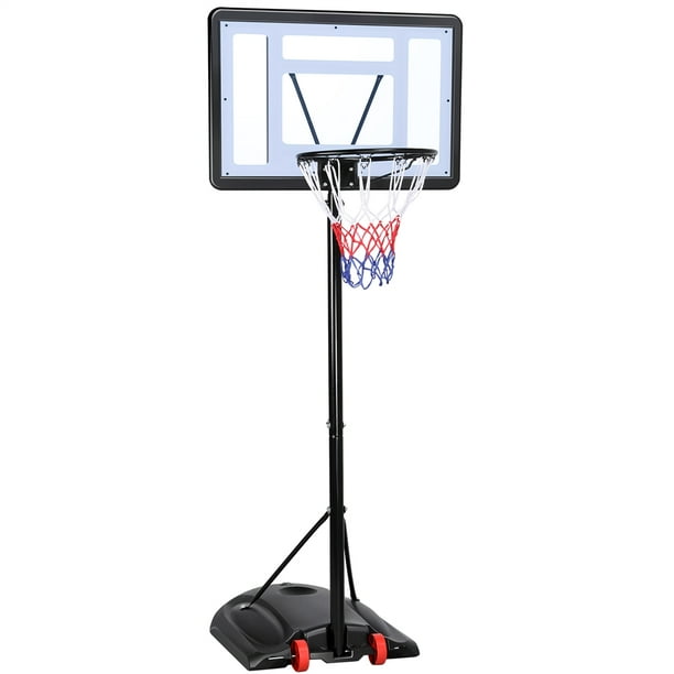 Yaheetech 79.2FT HeightAdjustable Basketball Hoop System Portable