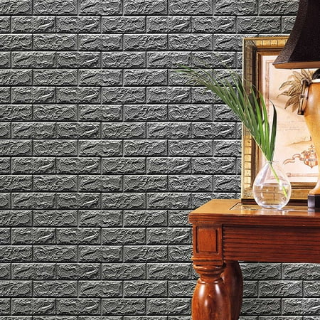 tuscom pe foam 3d wallpaper diy wall stickers wall decor embossed