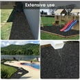 rray 2 Pack Recycled Rubber Mulch Mat Roll Black Permanent Mulch