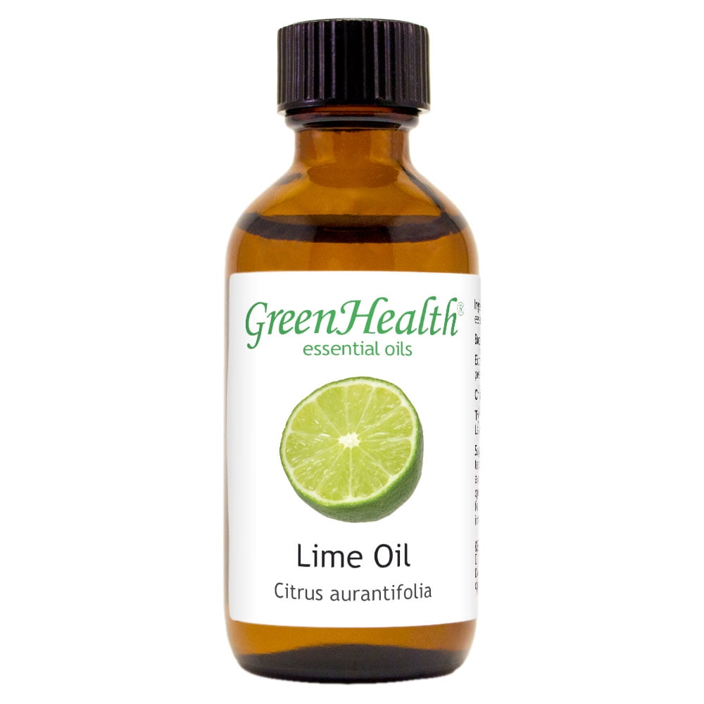 Lime Essential Oil 2 fl oz (59 ml) Glass Bottle w/ Cap 100 Pure