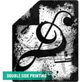 thumbnail image 2 of Music Note Blanket Double Sided Print Throw Blanket Soft Comfortable for Sofa Chair Bed Office 50"x60", 2 of 6