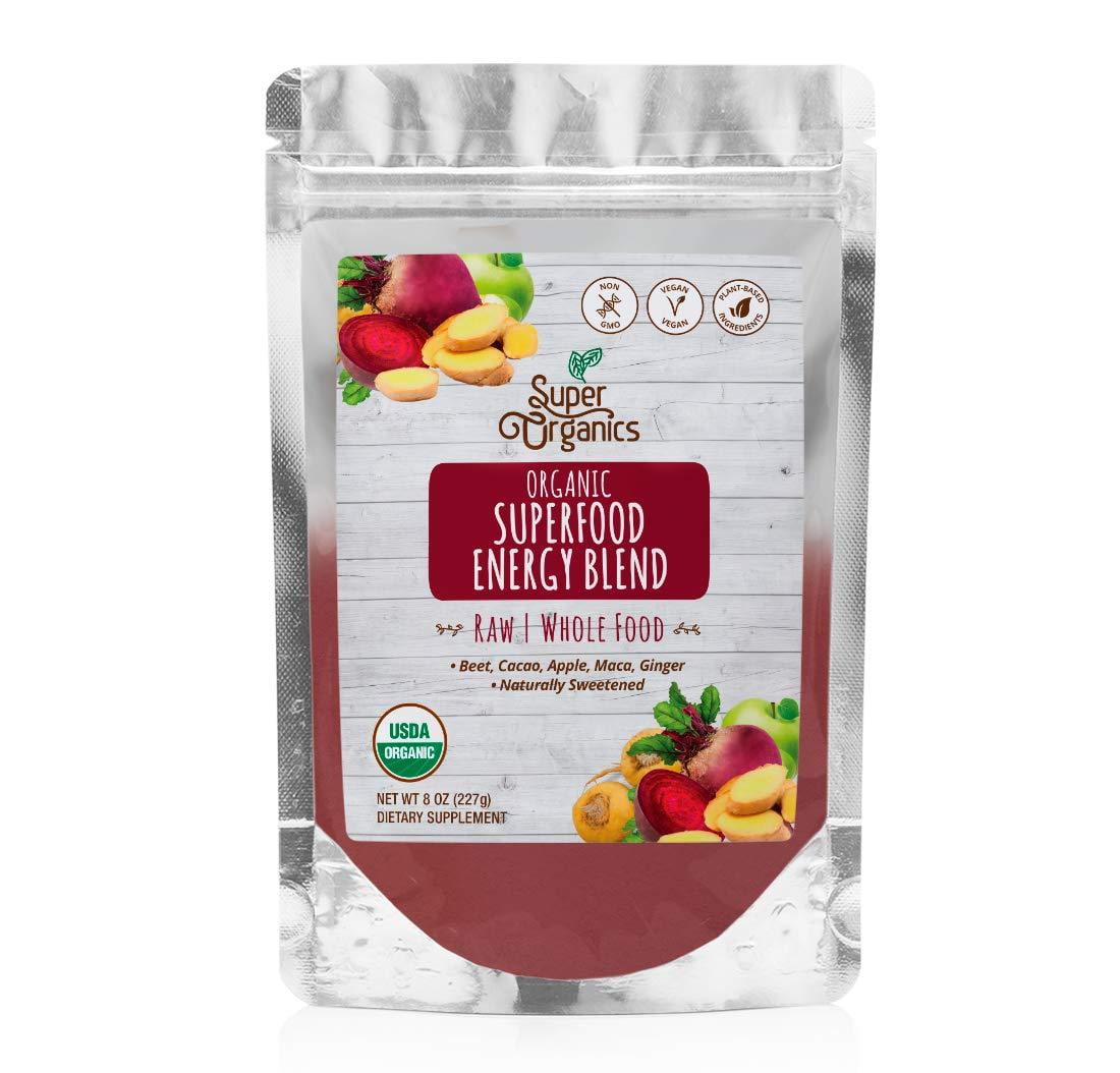 Super Organics Superfood Energy Blend Beet, Cacao, Apple, Maca