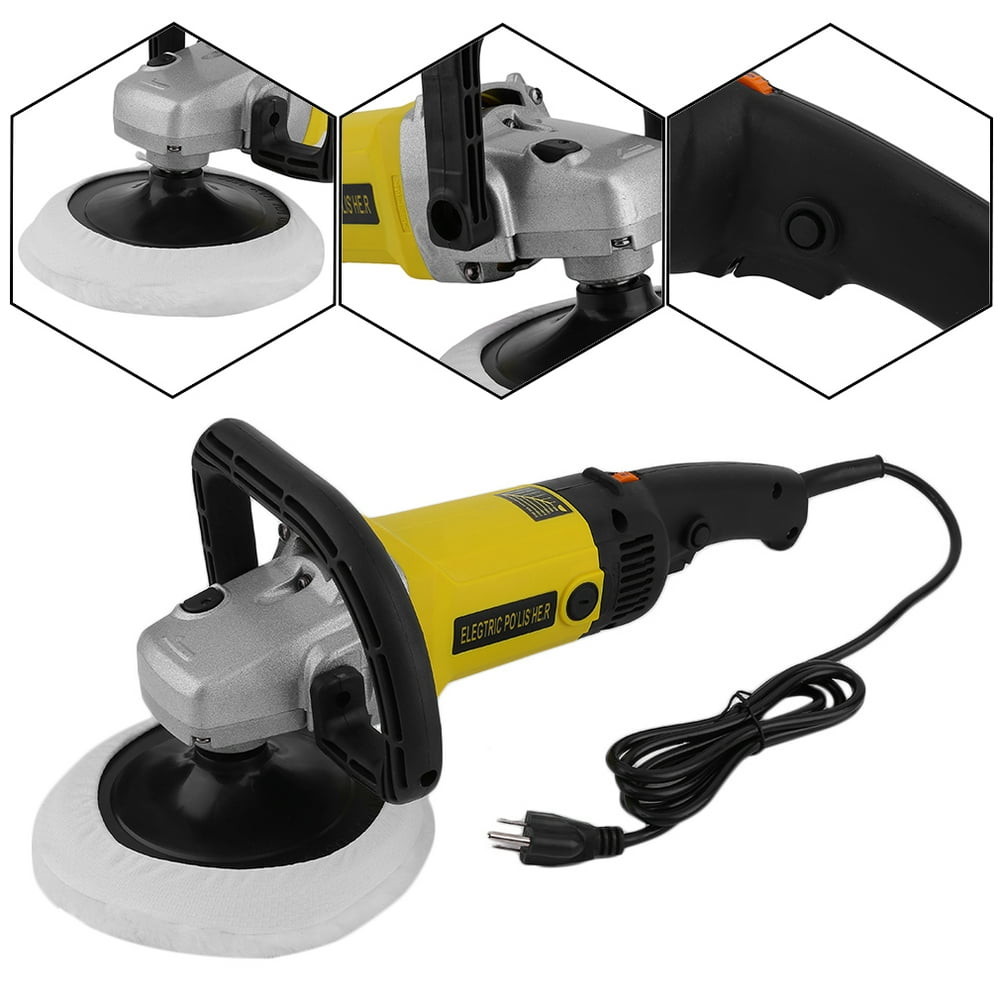 UBesGoo 7" Auto Car Paint Polisher/Buffer Waxer Electric 6 Variable