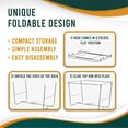 thumbnail image 3 of Chafing Dish Buffet Set, Half Size, Disposable Catering Supplies -6 Pack- Food Warmers for Parties: Foldable Wire Racks, Fuel, Aluminum Water Pans, Food Pans, Serving Utensils -Single Pan Food Warmer, 3 of 6