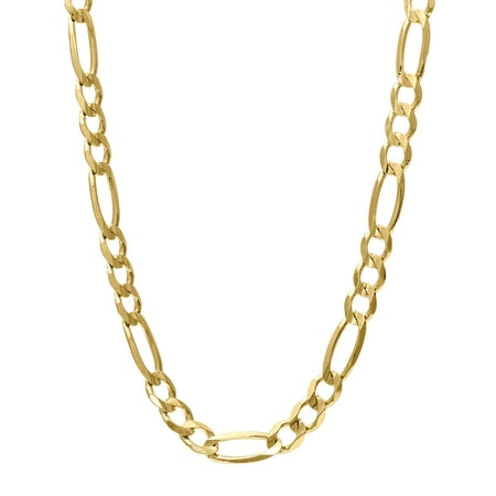 14K Yellow Gold 20in 4.6mm Figaro Chain with Lobster Clasp