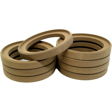 4 Pair 6.5 MDF Speaker Mounting Spacer Recessed Fiberglassing Rings