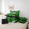 thumbnail image 6 of Erosebridal Football Sport Gamer 7-Piece Twin Bedding Sets,Soccer Ball Games Kids Bedding Comforter Set,Reversible Black, 6 of 7