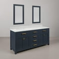 thumbnail image 2 of Water Creation Madison 72" Wood Double Bathroom Vanity in Blue & Gold, 2 of 8