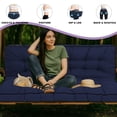 thumbnail image 6 of XXLYY Porch Swing Cushions, Waterproof Swing Replacement Cushions with Backrest and Ties, Garden Bench Seat Cushion, Outdoor Porch Patio Swing Non-Slip Chairs Pad, 6 of 6