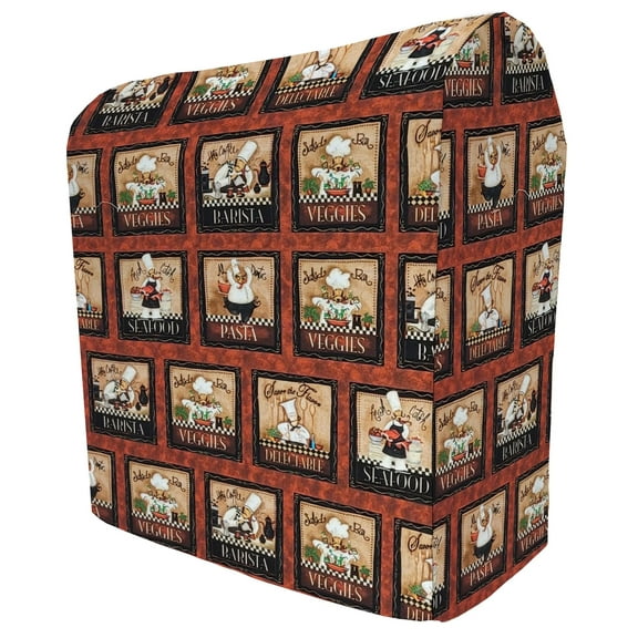 Fat Chefs Cover Compatible with Ninja Slushi Professional Frozen Drink Maker by Penny's Needful Things (Regular) (Bistro Chefs)