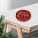 thumbnail image 2 of Cesta de mimbre tejida a mano, organizador decorativo para la mesa de la cocina o el salón. Marrón oscuro pequeño, 2 of 9