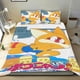 thumbnail image 1 of Pokonyan Conjunto de sábanas temático, trío de piezas, cómodo y amigable con la piel, diseño único, regalo de decoración para el hogar para familiares, amigos y fans,140cm *210cm, 1 of 6