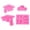 pink 3 #1, variant on ZZAIXHL Graduation Chocolate Molds Silicone Ice Molds 6-Cavity 6 Design Molds Shape Tray, for Biscuits and Decorating DIY Crafts