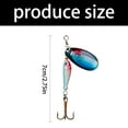 thumbnail image 5 of Misright Multiple Size Color Option Rotating Spinners Baits Simulates Movement, 5 of 8