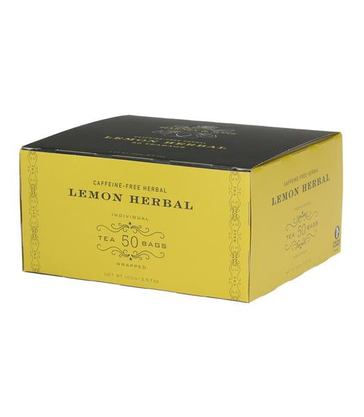 Harney & Sons, Lemon Herbal, Caffeine Free, 50 Ct