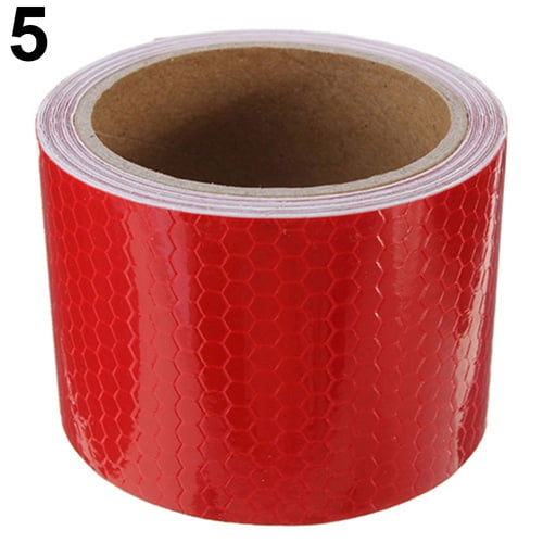 Ayyufe 3m x 50mm High Intensity Safety Reflective Tape Self Adhesive Safty Tool Red