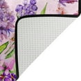 thumbnail image 3 of GZHJMY Entrance Doormat Watercolor Floral Summer Iberis Hydrangea Flower Butterfly On Pink Indoor Door Mat Rug Non-Slip Doormat 23.6x15.7 Inch Interlayer Polyester Machine Washable Polyester Fabric, 3 of 5